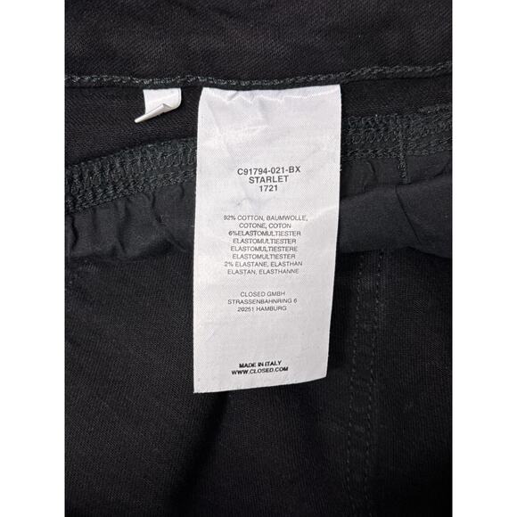 CLOSED Jeans 27 Womens Starlet Low Rise Skinny Raw Step Hem Black Wash Denim - Picture 7 of 7